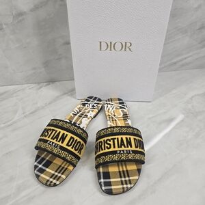 Christian Dior DWay Plaid Sandals